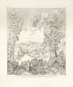 paesaggio con donna che suona la lira e Giove Onofri, Crescenzio