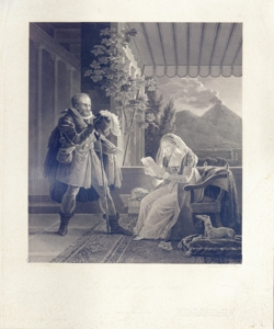 Tasso e la sorella Cornelia a Sorrento Pauquet, Hippolyte Louis ¿mile