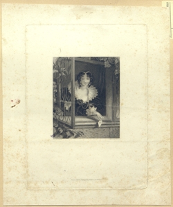 ritratto di donna alla finestra Mote, William Henry