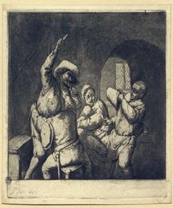 interno con lite tra contadini Ostade, Adriaen van