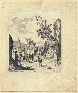 paesaggio con pastori e animali Palmieri, Pietro Giacomo