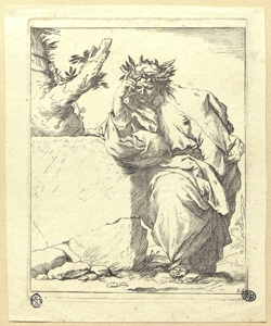 Poeta in meditazione Ribera, Jusepe de