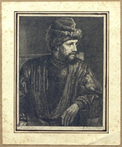 ritratto d'uomo seduto con cappello Riedel, Anton Heinrich