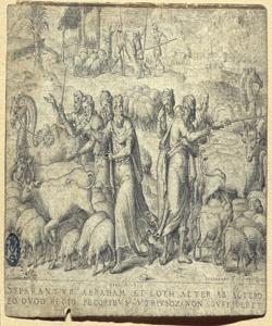 separazione di Abramo e Lot Delaune, Etienne