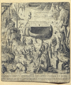 arca di No¿ che galleggia sulle acque Delaune, Etienne