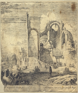 veduta con rovine classiche e figure Swanevelt, Hermann van