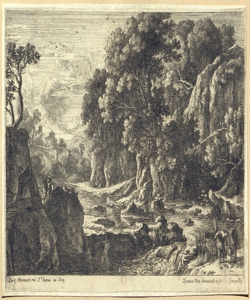 paesaggio fluviale con figure Swanevelt, Hermann van