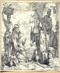 contadini e animali Wael, Jan Baptist de