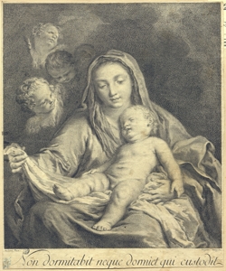 Madonna con Bambino dormiente Wagner, Giuseppe