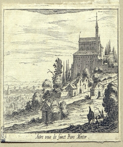 veduta della chiesa di San Pietro in Montorio a Roma Silvestre, Israel