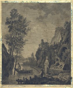 paesaggio con fiume Vernet, Claude Joseph