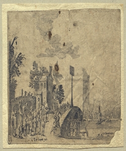 scena di mercato Scheyndel, Gillis van