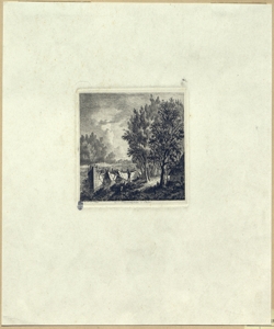 paesaggio fluviale con barche e figure Sch¿n, Lorenz