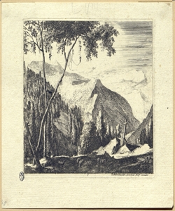 paesaggio roccioso con croce Roghman, Roelant