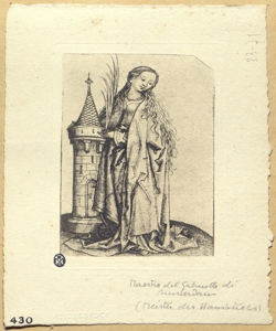 Santa martire Maestro del Gabinetto di Amsterdam