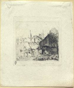 paesaggio rurale con edifici Mariette, M.