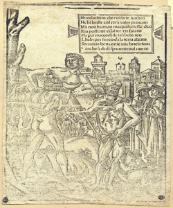 Ercole e Anteo Anonimo italiano