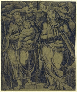 Sacra Famiglia Anonimo lombardo
