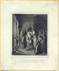 il Doge Francesco Foscari ode la campana di San Marco che annuncia l'elezi Gandini, Domenico