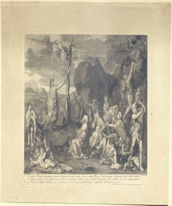 Mosè e il serpente di bronzo Audran, Louis