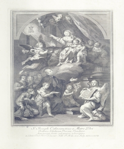 San Giuseppe Calasanzio rende omaggio alla Madonna con il Bambino Barbazza, Francesco