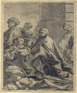 San Martino vescovo resuscita un fanciullo Belmond, Giovanni Antonio