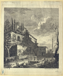 cortile di una villa Berardi, Fabio