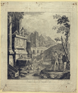 paesaggio con rovine e figure Berardi, Fabio