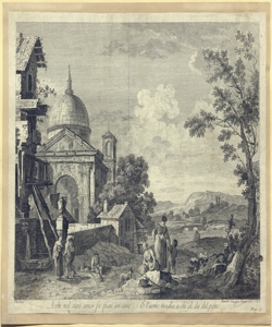 paesaggio con rovine e figure Berardi, Fabio