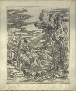 paesaggio con fiume Lefebre, Valentin