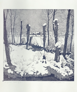 paesaggio invernale con alberi Galli, Federica
