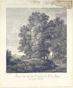 paesaggio con alberi Castellari, S.