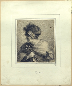 uomo con violino Landerer, Ferdinand