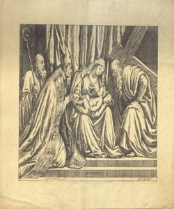 Maria Vergine con il Bambino e tre santi Lefebre, Valentin