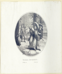 esterno con scena di genere Bonato, Pietro