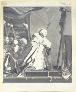 San Carlo Borromeo in adorazione della croce Bortignoni, Giuseppe