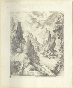 paesaggio marino con edifici e figure Bril, Paul