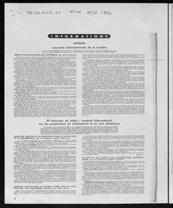 9° triennale de milan - congrès international sur les proportions en architecture et en arts plastiques, sta in Techniques et Architecture - Periodico