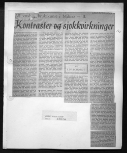 All verder brukskunst i Milano - Kontraster og sjokkvirkninger, sta in ARBEIDERBLADET - quotidiano