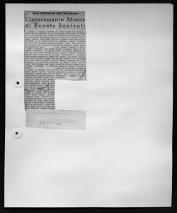 Alla Galleria del Calibano - L'interessante Mostra di Renata Bonfanti, sta in IL GIORNALE DI VICENZA - quotidiano