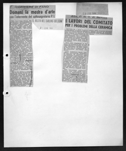 Alla C. di C. di Savona - I LAVORI DEL COMITATO PER I PROBLEMI DELLA CERAMICA, sta in IL SOLE - quotidiano