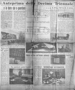 Anteprima della Decima Triennale - ¿e la torre sta a guardare, sta in L'ITALIA - quotidiano