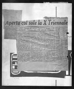 Aperta col sole la X Triennale - I brevi discorsi del sindaco Ferrari, di Saragat e di Lombardo - Pubblico folto nella giornata inaugurale, sta in L'UNITÀ - quotidiano