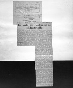 APRÈS LA TRIENNALE DE MILAN - Le rôle de l'esthétique industrielle, sta in LE SOIR - quotidiano
