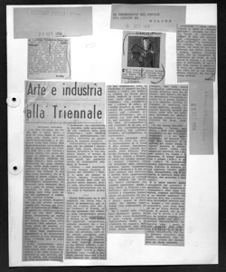Arte e industria alla Triennale, sta in IL GIORNALE DI VICENZA - quotidiano