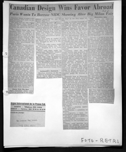 Canadian Design Wins Favor Abroad - Paris Wants To Borrow NIDC Showing After Big Milan Fair, sta in THE FINANCIAL POST - quotidiano