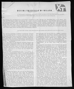 DECIMA TRIENNALE DI MILANO, sta in DIE IHNENARCHITEKTUR - periodico