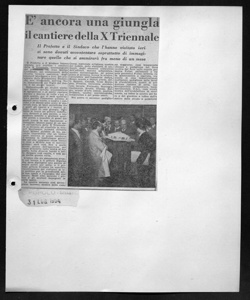 È ancora una giungla il cantiere della X Triennale - Il Prefetto e il Sindaco che l'hanno visitato ieri si sono dovuti accontentare soprattutto di immaginare quello che si ammirerà fra meno di un mese, sta in IL POPOLO - quotidiano