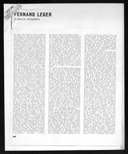 FERNAND LEGER, sta in FERRANIA - periodico