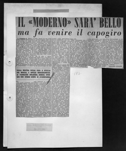 IL <<MODERNO>> SARÀ BELLO ma fa venire il capogiro, sta in GAZZETTA DI MANTOVA - quotidiano